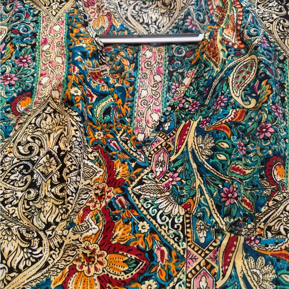 Floral Paisley Long Sleeve Dress - Picture 4 of 6